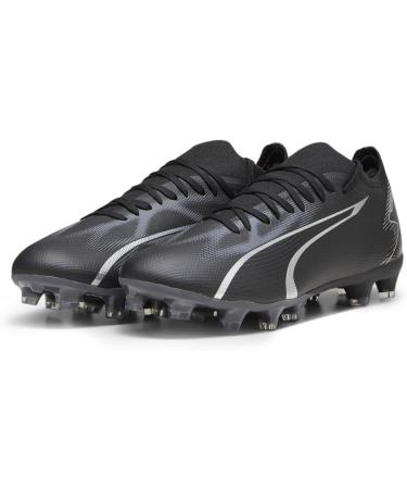 PUMA Men's Ultra Match FG/AG Football Shoe | Size 43 EU | Puma Black/Asphalt - International Shipping Available - Buy Online on SooperMarket.com