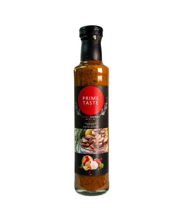 Defence Prime Taste - Rich BBQ Red Meat Marinade Sauce - Lamb/Beef Meat or Vegetables - Vegetarian Sauce - Fresh Ingredients - 250g Barbecue 250 g (Pack of 1)