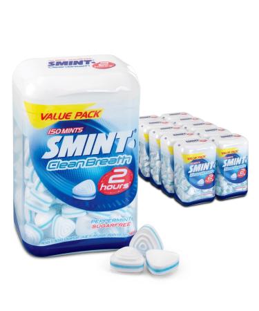 Smints | Clean Breath Peppermint Bottle | Smint Clean Breath | Smint Mint | 10 Packs | 1050 grams total