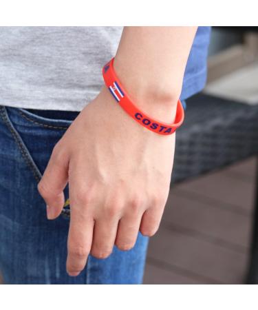 LUOEM Silicone Wristband Rubber Bracelet - Fashion Sports Wristbands for Teens & Adults - Pack of 6 (Rica) | Shop Internationally - Buy Online on SooperMarket.com