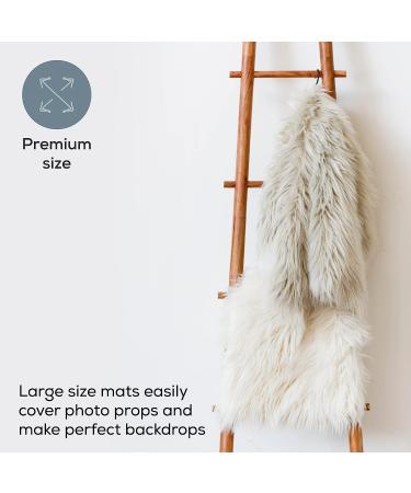First Landings Faux Fur Newborn Photography Props Set - Ultra Soft Baby Photoshoot Furs - Buy Online on SooperMarket.com