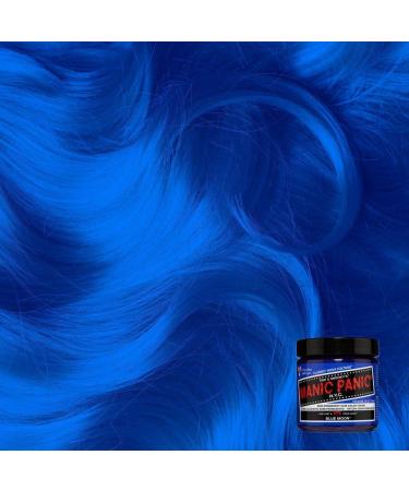 MANIC PANIC Blue Moon Hair Dye - Bright Neon Cool True Blue Color - Vegan, PPD & Ammonia Free (4oz) - Buy Online on SooperMarket.com