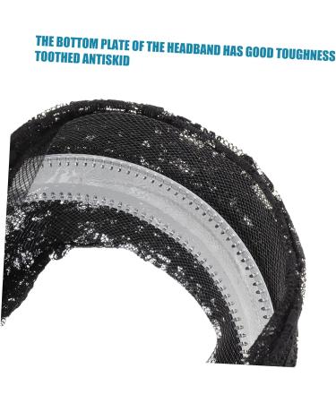 minkissy Wide Lace Headband Womens Fashion Headbands Hair Scrunchies for Women's Hair Black Girl Hair Accessories Black Headbands for Women Girl Headbands Girls Headband Women Headdress - Buy Online on SooperMarket.com