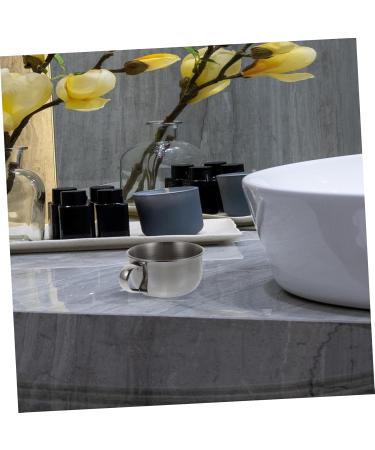 DOITOOL 4pcs Stainless Steel Shaving Soap Bowl Set - Silver Beard Cosmetic 10x8.5cm - Ideal for Men s Grooming - Buy Online on SooperMarket.com