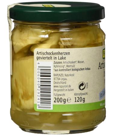 Organic Rapunzel Artichokes Quartered in Brine - 200g Pack | Premium Quality International Shipping - Buy Online on SooperMarket.com