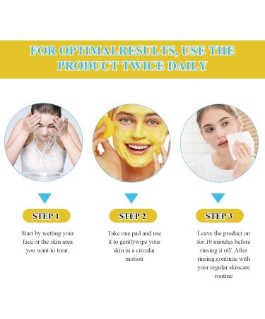 wimony Kojic Acid and Turmeric Pads Kojic Acid and Turmeric Cleansing Pads Turmeric Kojic Acid Cleansing Pads Turmeric and Kojic Acid Cleansing Pads Helps Balance Skin Oil and Water(80 Pads) - Buy Online on SooperMarket.com