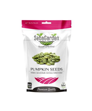 Seba Garden Pumpkin Seeds 1000g Pumpkin seeds Grade AA Raw Source of Protein GWS (Grown Without Shell) High Fiber Content Source of Iron Non GMO (Conventional)