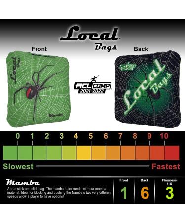 Lime Mamba Series ACL Comp Approved Cornhole Bags 2021-2022 - Set of 4, Made in USA - Buy Online on SooperMarket.com