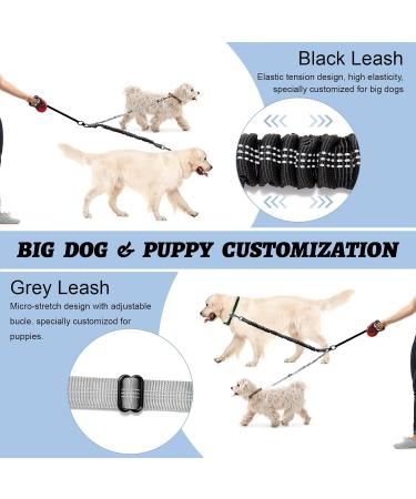 Double Dog Leashes - Reflective 360 Rotatable Adjustable for Training & Walking - International Shipping Available - Buy Online on SooperMarket.com
