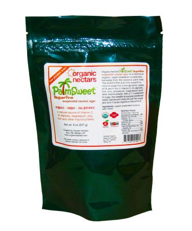 Organic Nectars Coconut Palm Sugar 8-Ounce Pouches (Pack of 6)