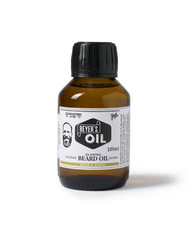 Beyer's Oil Beard Oil Cedar & Sandal XXL 100ml - 100% natural beard care - Makes the beard soft and smooth 100 ml (1 pack)