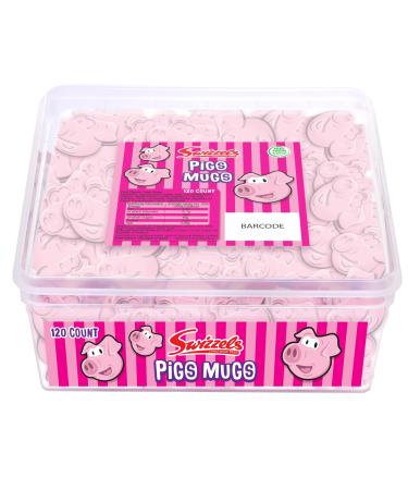 Swizzels Sweet Tubs Fun Gums Pig's Mugs