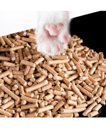 Premium Natural Wood Pellet Cat Litter | Ultra Absorbent & Biodegradable | Effective Odour Control | 30L Bag - Buy Online on SooperMarket.com
