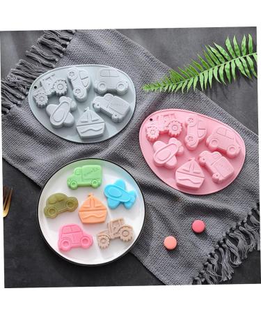 Alipis 2pcs Silicone Baking Mold Silicone Molds Fruit Tray Vehicle Chocolate Mold 3D Mousse Fondant Mold 21x16cm Pink - Buy Online on SooperMarket.com
