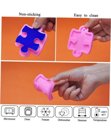 Zerodeko Silicone Molds 2pcs Key Chain Mold Resin Moulds Pendants for Necklaces Pendant Clasp for Necklace Keychain Molds Cake Mold Pie Rack Keychains Cake Mould Key Chain Silica Gel Clay 7x5.5x1cm - Buy Online on SooperMarket.com