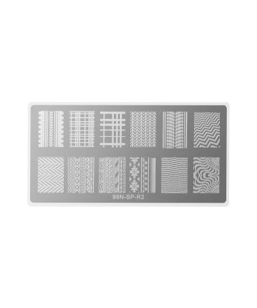 99nails Stamping Plate Rectangle - Highway | Premium Nail Art Design for Professional & DIY Use | International Shipping Available - Buy Online on SooperMarket.com