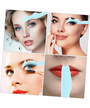 NOLITOY 4pcs Silicone Beauty Ruler Travel Makeup Bags Eyelash Guide Mascara Makeup Supply Mold Pad - Buy Online on SooperMarket.com