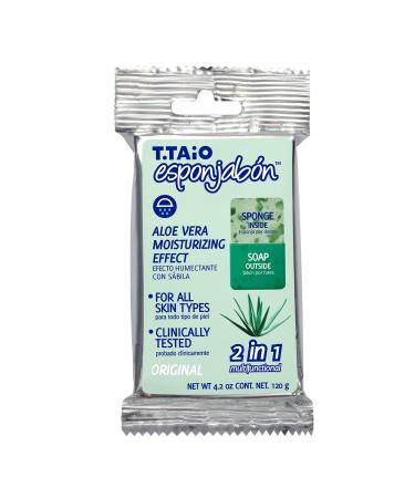 Esponjabon Aloe Vera Hydrating Effect Sponge Inside Soap Outside Multifunctional