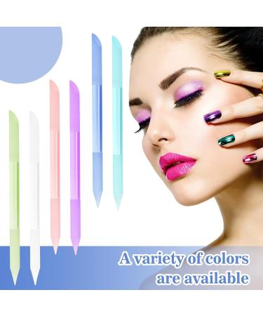Glass Cuticle Pusher Set - Double Sided Trimmer & File with Case | Manicure Stick for Precision Filling & Removal - 6 Colors - Buy Online on SooperMarket.com