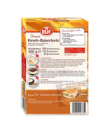 Buy Cherry-Baiser Cake Baking Mix | 350g | Delicious Meringue with Cherries & Almonds | International Shipping - Buy Online on SooperMarket.com