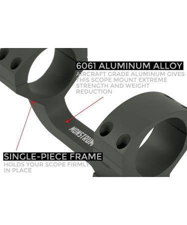 Monstrum Extended Series Offset Picatinny Scope Mount | 30mm Diameter | 0/20/30 MOA - Best Quality Scope Mount for Precision Shooting - Buy Online on SooperMarket.com