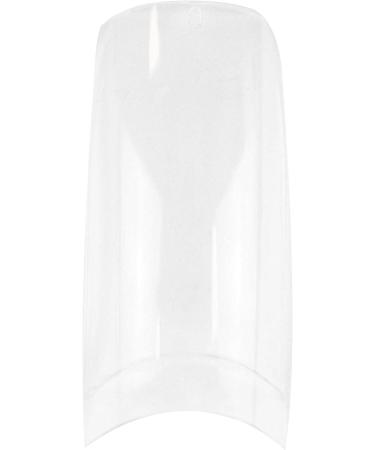 TRIXES French Clear Acrylic Nail Tips - 500 x Nail Extensions in Coffin and Square Shape for DIY Manicure and Gel Vanish - Transparent - Buy Online on SooperMarket.com