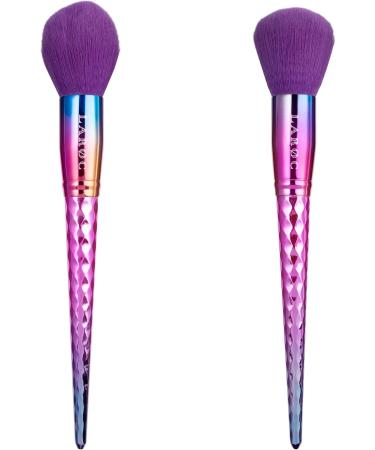 Makeup Brush Set 10pc LaRoc - Make Up Brushes for Blusher Foundation Brush Concealer Brush Eyeliner Eyeshadow Cream & Liquid Make Up Anti-Shedding Bristles - Rainbow Effect - Buy Online on SooperMarket.com