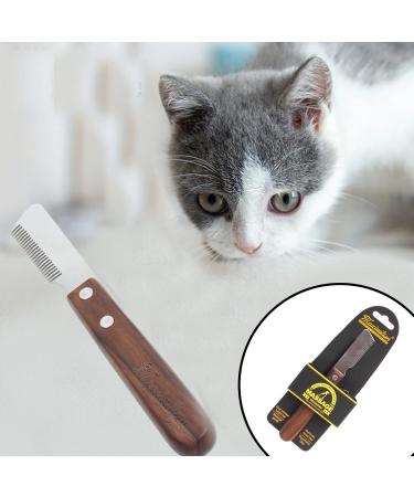 Professional Dog Trimmeters for Schnauzers & Terriers | Fur Care Tool with Wooden Handle - Perfect for Pet Grooming & Racing Dogs - Buy Online on SooperMarket.com