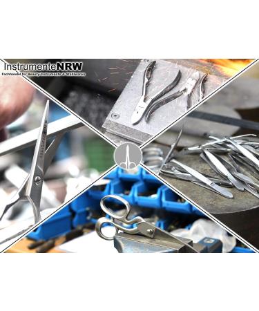 Premium Bartscher Stainless Steel Nasal & Beard Hair Scissors - 10.5 cm Round Tip for Safe Trimming - Buy Online on SooperMarket.com