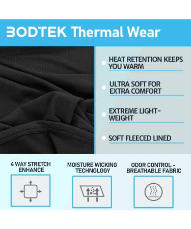 Bodtek Women's Thermal Underwear Pants | Fleece Lined Base Layer Bottom - Black, Medium - Buy Online on SooperMarket.com
