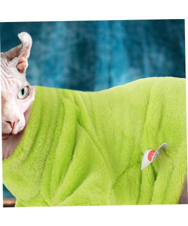 Yardwe Pet Kitten Sweater - Breathable Winter Jacket for Cats | Cozy Coats & Costumes | Light Green | Perfect for Autumn & Winter - Buy Online on SooperMarket.com