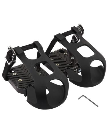CyclingDeal Bike Bicycle Toe Clips Cage ONLY - Compatible with Peloton Bike & Bike+ Pedals Adapters - Convert Look Delta Pedals to Dual Function Pedals - Ride with Sneakers Classic Model
