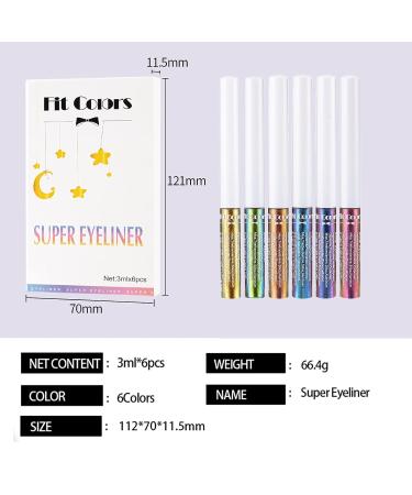 Chameleon Liquid Eyeshadow Set | 6 Metallic Glitter Shades | Long Lasting & Waterproof | Multichrome Makeup - Buy Online on SooperMarket.com
