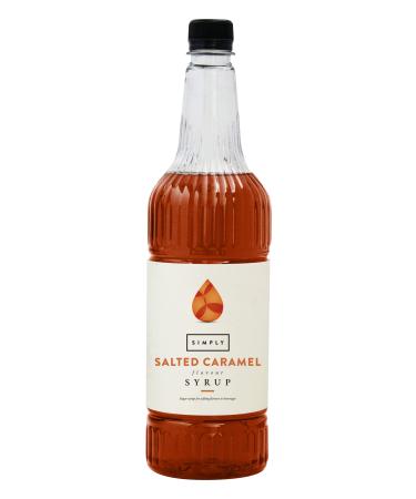 Simply Salted Caramel Syrup Vegan & Nut Free Flavoured Syrup for Coffee Cocktails & Baking (1 Litre)