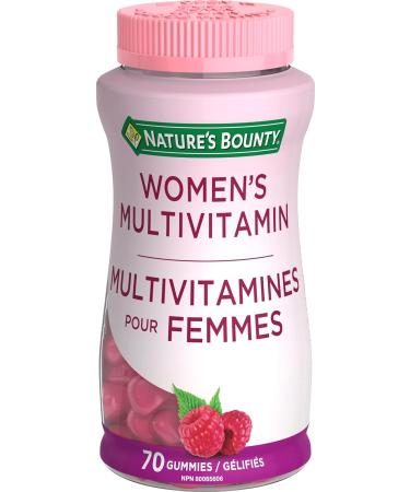 Nature's Bounty Melatonin Supplement Helps Reset Bodys Sleep-Wake Cycle 2.5mg 60 Gummies & Women's Multivitamin Helps Maintain Good Health 70 Gummies - Buy Online on SooperMarket.com