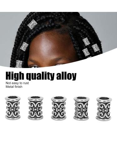 30pcs Nordic Viking Hair Pearls - Retro Alloy Braid & Dreadlock Accessories - DIY Bracelets & Necklaces - Silver - Buy Online on SooperMarket.com