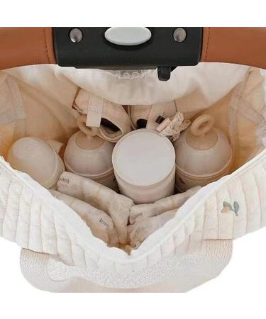 NewDVMMSS Soft Cotton Diaper Bag Carrier | Embroidered Children's Room Storage & Toy Organizer for Travel - Buy Online on SooperMarket.com