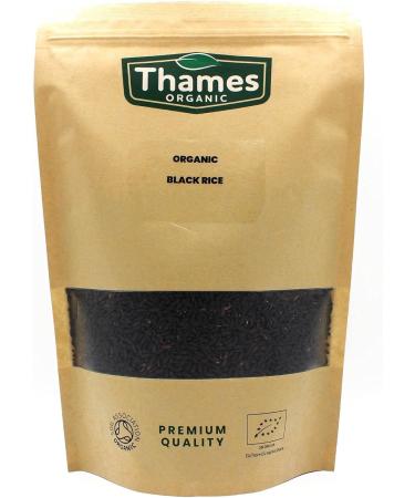 Thames Organic 500g Black Rice - Raw Vegan High Protein GMO-Free - Nutritious & Delicious - No Additives or Preservatives - Buy Online on SooperMarket.com