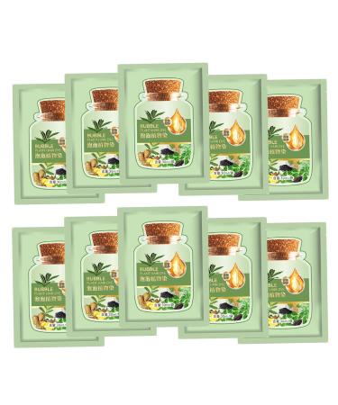 10 PCS Natural Coffee Hair Dye - Long-lasting Plant Extract Bubble Shampoo for Gray Hair | Home Salon Use - Buy Online on SooperMarket.com