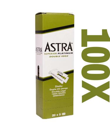 THE GOODFELLAS' SMILE Astra razor blades with styptic swabs 100 pieces