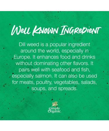 Buy Simply Organic Dill Weed 0.81 oz (23g) - Premium Quality Herb for Flavorful Dishes - Buy Online on SooperMarket.com