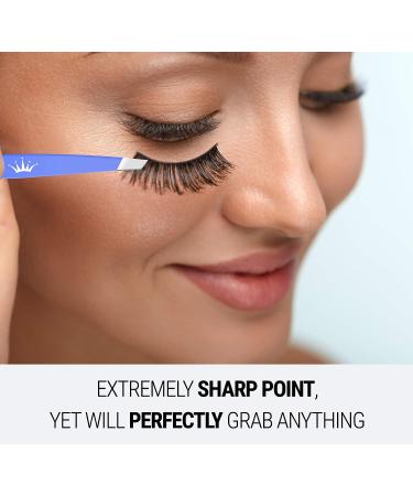 Majestic Bombay Slant Tweezers | Precision Surgical Tweezers for Ingrown Hair & Splinter Removal | Ideal for Facial & Eyebrow Grooming | Best Tweezers for Chin Hair & Plucking - Women & Men - Buy Online on SooperMarket.com
