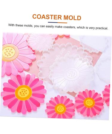 PLAFOPE Resin Molds 5pcs Coaster Silicone Mold Epoxy Silicone Molds Coaster Mold Craft Mold Diy Supplies Crystal Crafts - Buy Online on SooperMarket.com