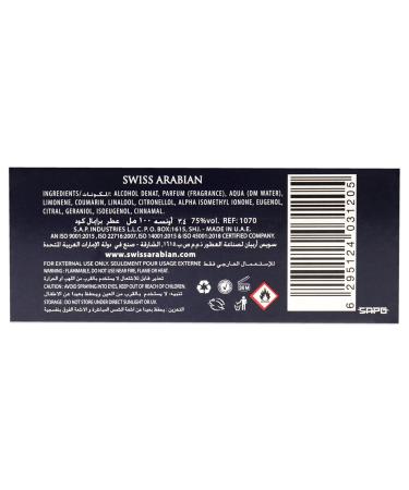 Swiss Arabian Primal Code - Luxury Products From Dubai - Long Lasting Addictive Personal EDP Spray Fragrance - Seductive Signature Aroma - 3.4 Oz Herbal 3.4 Ounce (Pack of 1) - Buy Online on SooperMarket.com