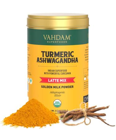 Vahdam Teas Latte Mix Turmeric Ashwagandha 3.53 oz (100 g)