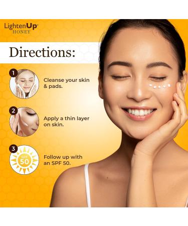 Lightenup Honey Skin Brightening Cream - 4.4 fl oz - Fade Dark Spots & Hyperpigmentation with Shea Butter & Premium Honey - For Face, Body, Knees, Elbows - Buy Online on SooperMarket.com