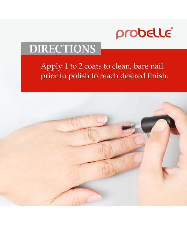 Probelle Hydrating Base Coat & Top Coat Sealer Manicure Set - Long-Lasting Bundle - Buy Online on SooperMarket.com