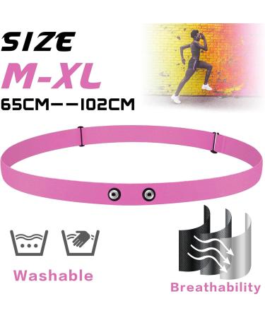 ONLYESH BRISDGURT Adjustable Elastic Replacement Belt with Heart Rate Monitor for Polar Garmin Wahoo - Pink Sports Running Gear - Buy Online on SooperMarket.com