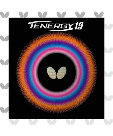 Butterfly Tenergy 19 Table Tennis Rubber - Professional Table Tennis Rubber - Available in 1.7 mm, 1.9 mm, or 2.1 mm Sponge - Red or Black - 1 Table Tennis Rubber Sheet 2.1 Red