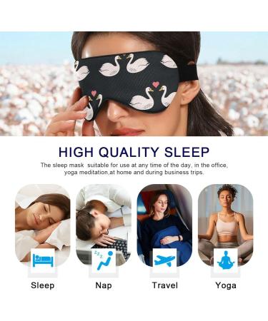 Haskirky Light Blocking Eye Mask for Men and Women | Breathable & Adjustable | Perfect for Travel, Yoga, Meditation, Office & Deep Sleep | Comfortable & Stylish | Valentine's Day Gift - Buy Online on SooperMarket.com